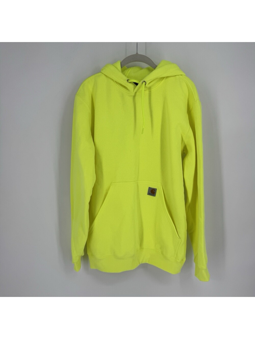 Carhartt hoodie sweatshirt mens small S neon loose fit high visibility outdoor